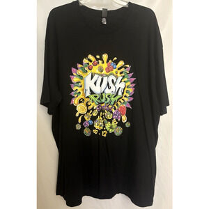 Kush Rush Exotics Black Men T-Shirt Short Sleeve Size 3XL